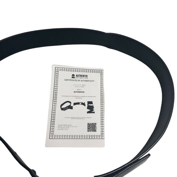 MCM Unisex Reversible Monogram Logo Belt 45” length Black - Picture 3 of 11